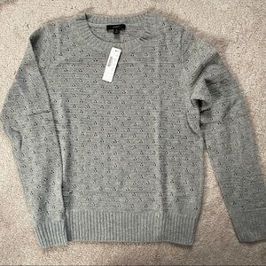 BNWT J Crew Pointelle Crewneck Sweater, Small